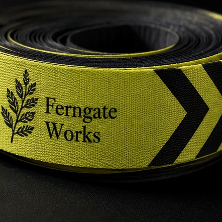Retractable belt barriers with logo printing